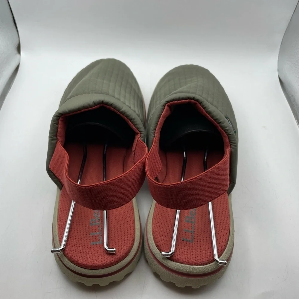 L.L Bean Airlight boys green mules size 3-4